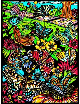 COLORIAGE PAPILLON