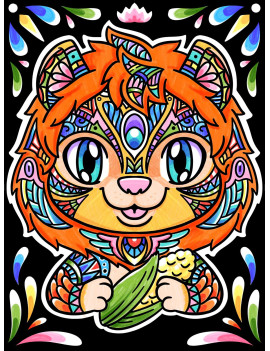 Coloriage Le lion roi des...