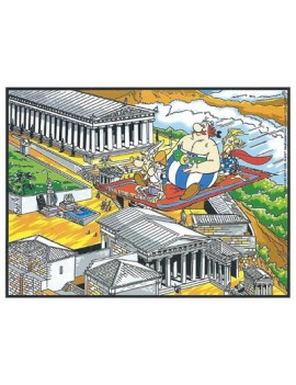 Asterix  et Obelix en tapis volant 
