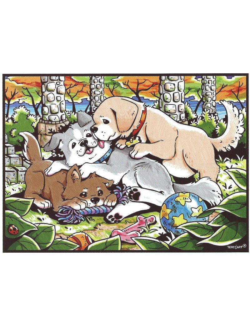 les trois petit chiots