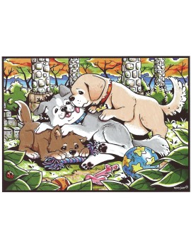 les trois petit chiots